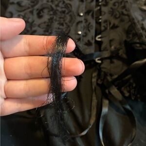 Black Lace-Up Corset Top